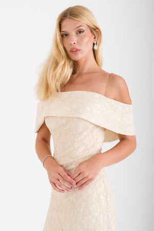 SORELLE Bej Abiye Elbise