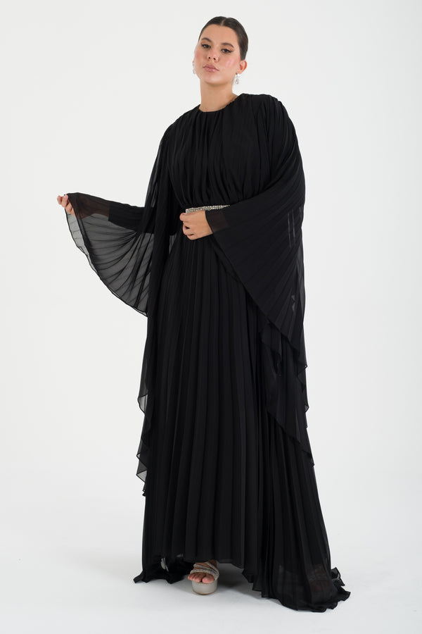 Kotor Siyah Abiye Elbise