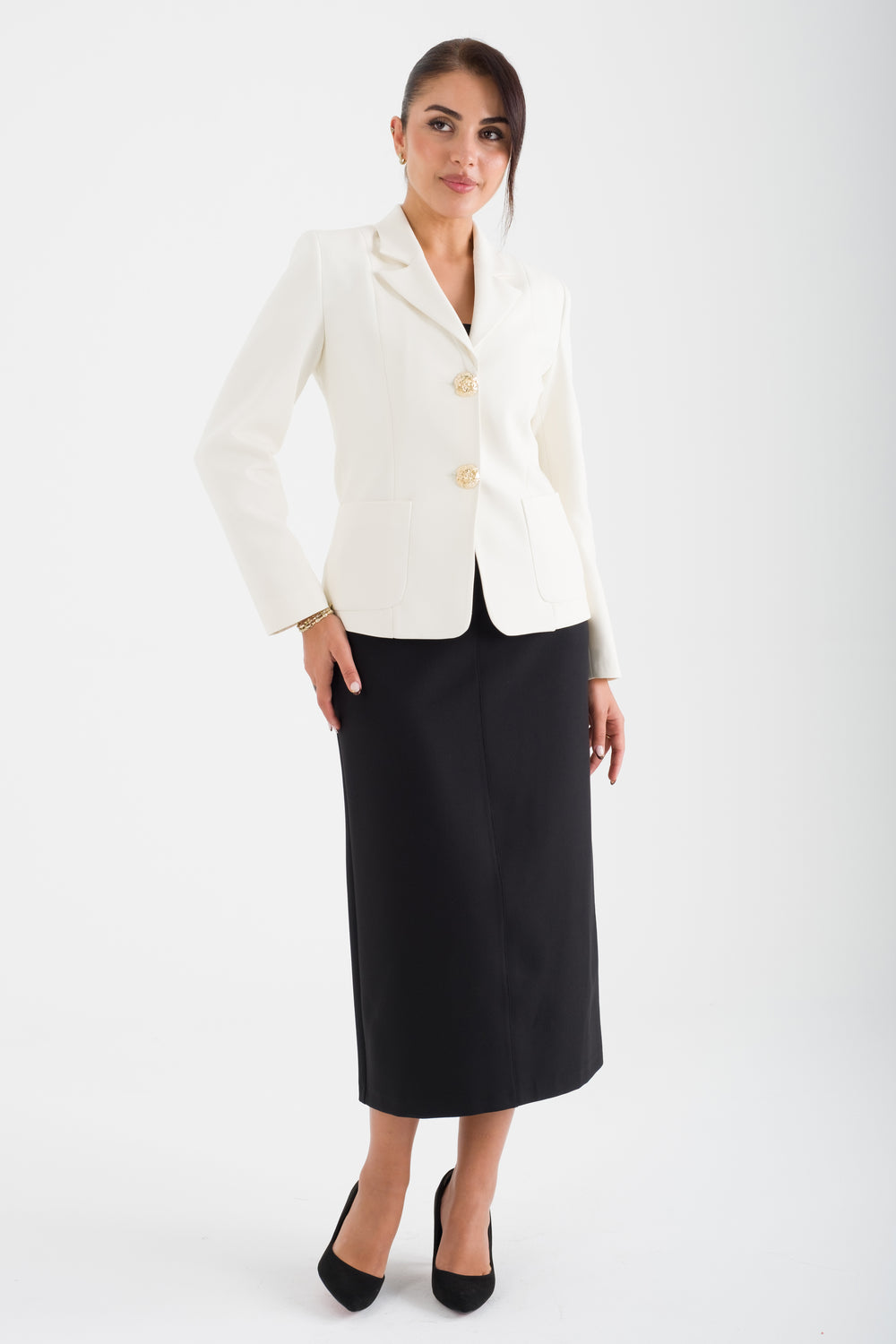 EVOKE Ekru-Siyah Ofis Takımı