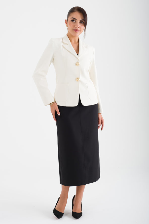 EVOKE Ekru-Siyah Ofis Takımı