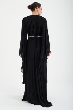 Kotor Siyah Abiye Elbise