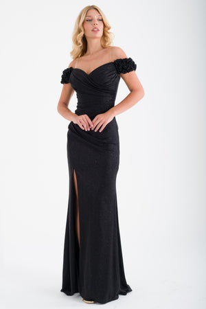 Black evening dress dress