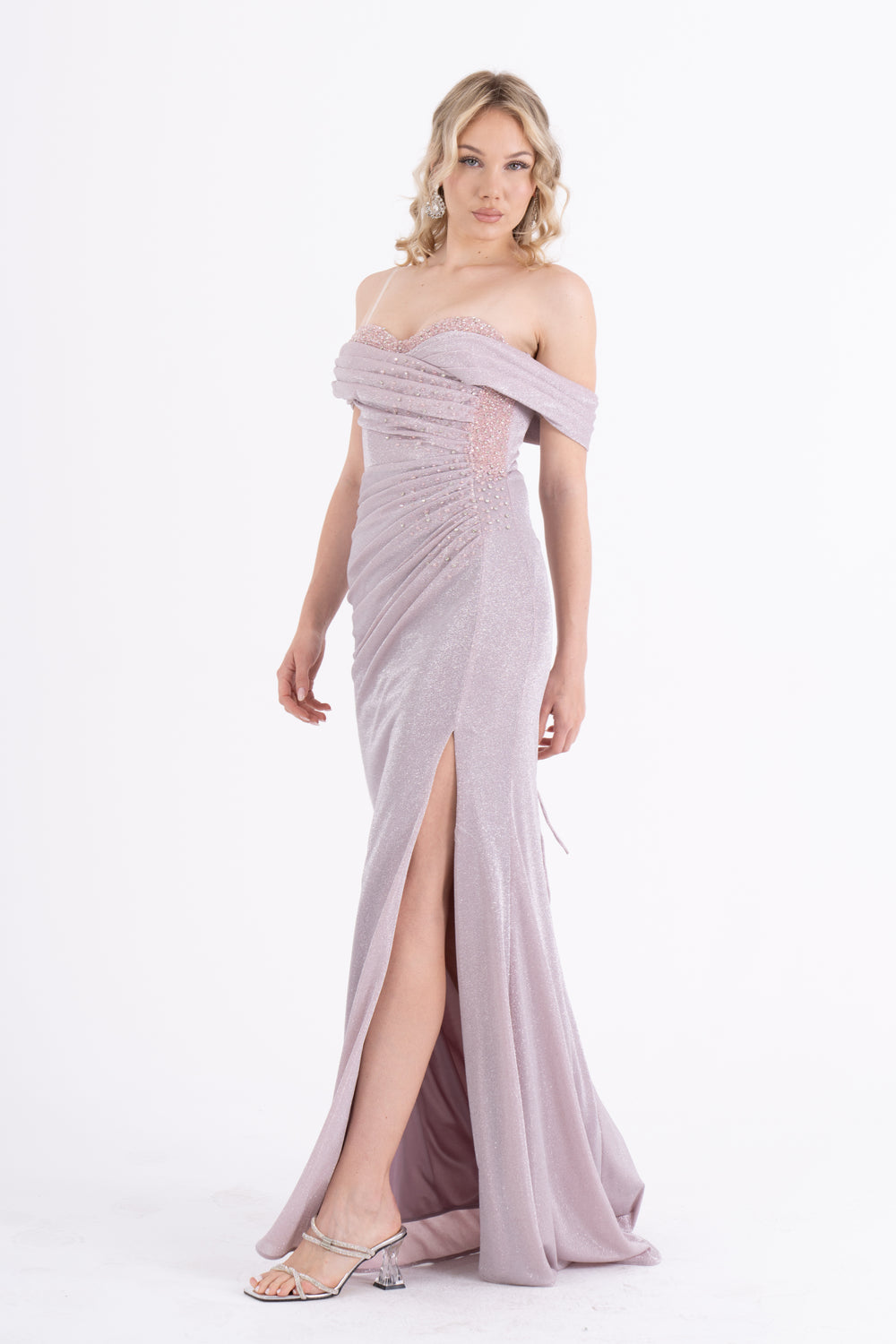 LUNARYA Pudra Abiye Elbise