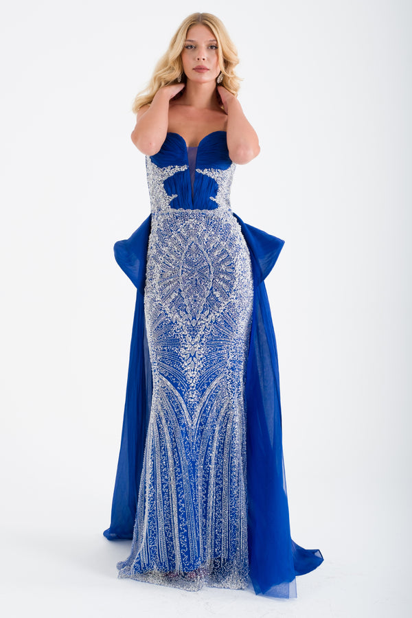 NAFPLİO Saks Abiye Elbise