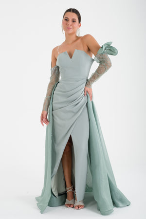 TREBON Mint Abiye Elbise