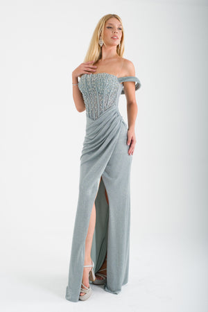 APRİL Mint Abiye Elbise