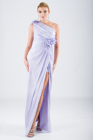 ZONEY Lila Abiye Elbise