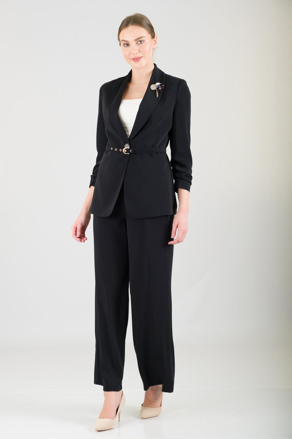 LEATRİCE Siyah Ofis Takımı
