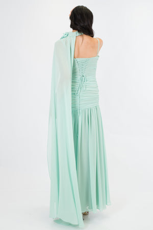 GLITTER Mint Abiye Elbise