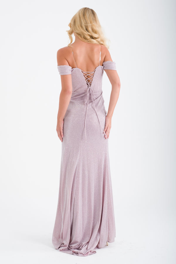 TRAKİA Pudra Abiye Elbise