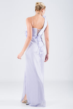 ZONEY Lila Abiye Elbise