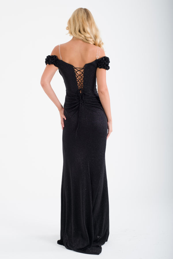Black evening dress dress