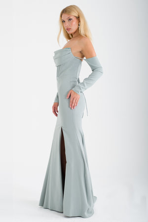 VARDZİA Mint Abiye Elbise