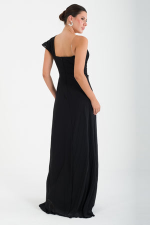 KAYLEE Siyah Abiye Elbise