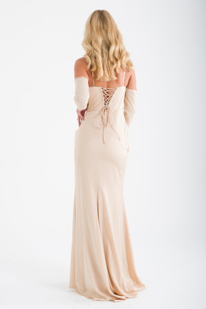 VENCE Bej Abiye Elbise