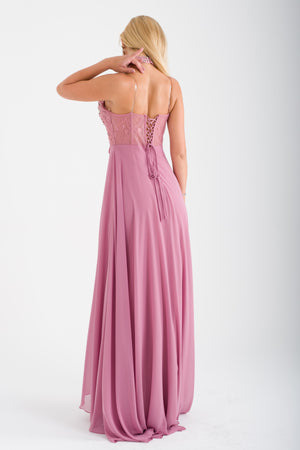 SUSİN Pudra Abiye Elbise