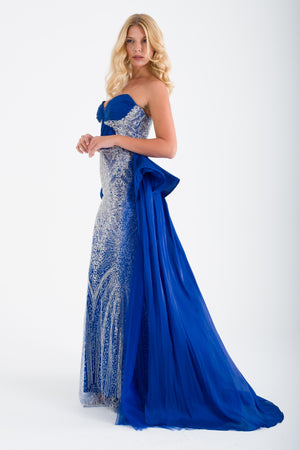 NAFPLİO Saks Abiye Elbise