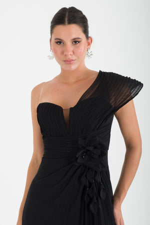 KAYLEE Siyah Abiye Elbise