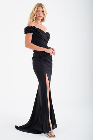 Black evening dress dress