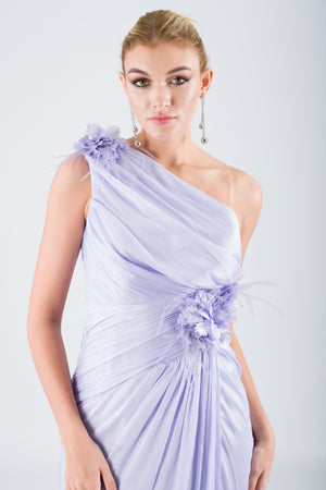 ZONEY Lila Abiye Elbise