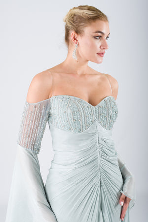 AURORA Mint Abiye Elbise