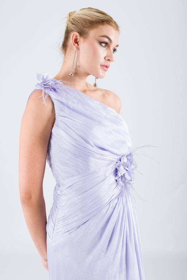 ZONEY Lila Abiye Elbise