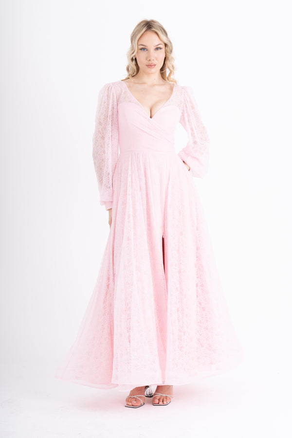 ZORYNTA Pudra Abiye Elbise