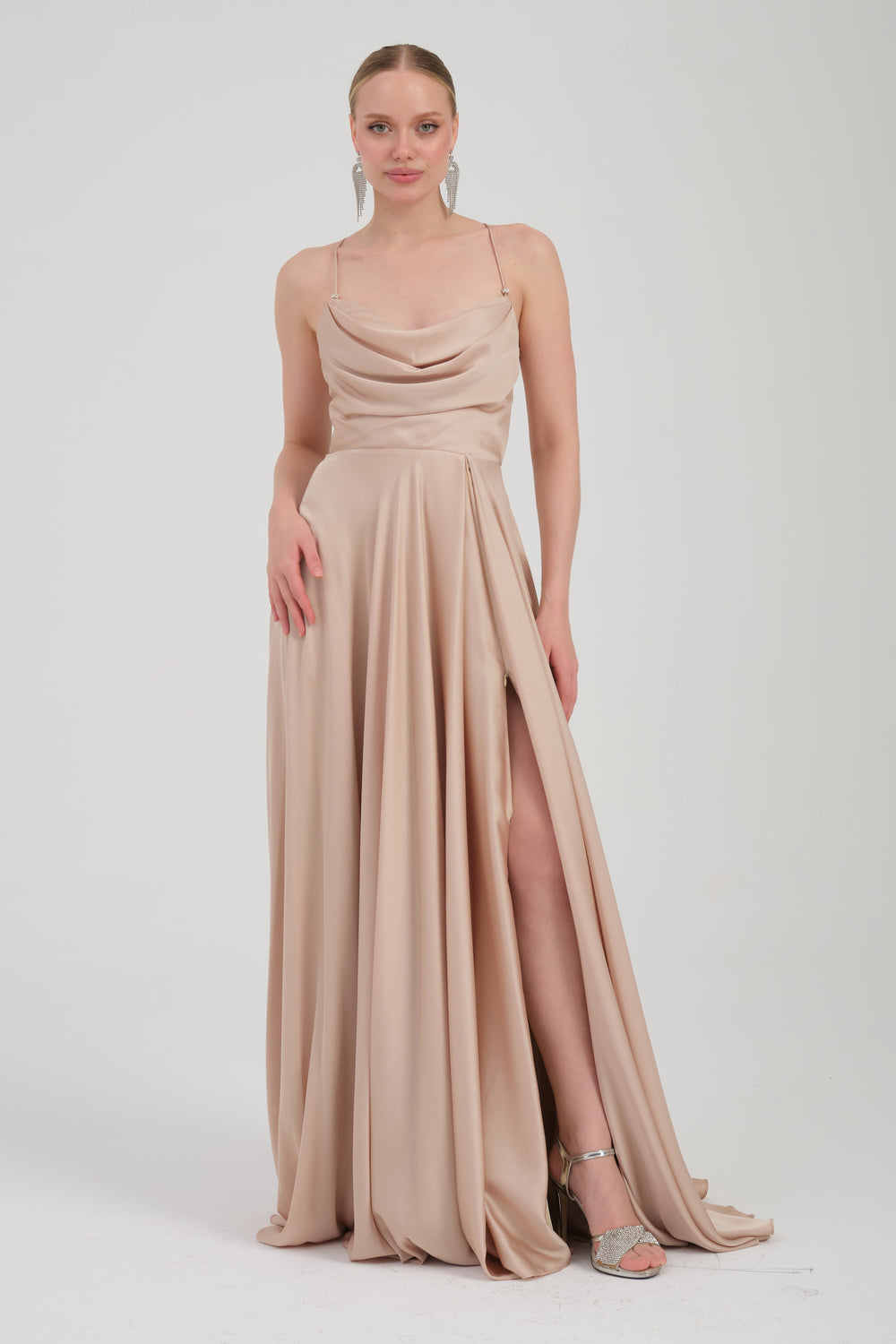 TİMİ Gold Abiye Elbise