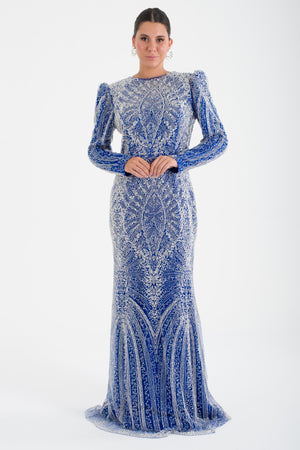 KOTORİBA Saks Abiye Elbise