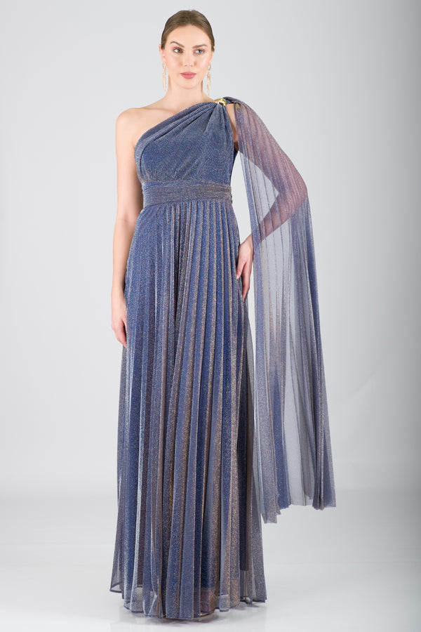 BABS Lacivert Abiye Elbise