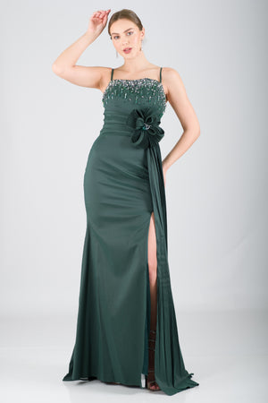 DAWN Zümrüt Abiye Elbise