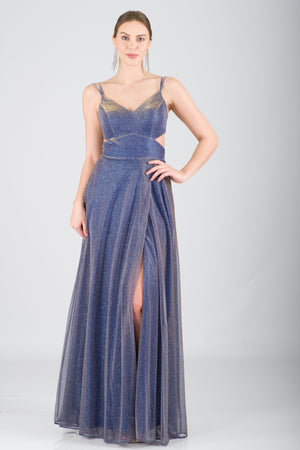 TABERTA Lacivert Abiye Elbise