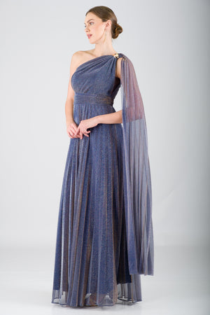 BABS Lacivert Abiye Elbise