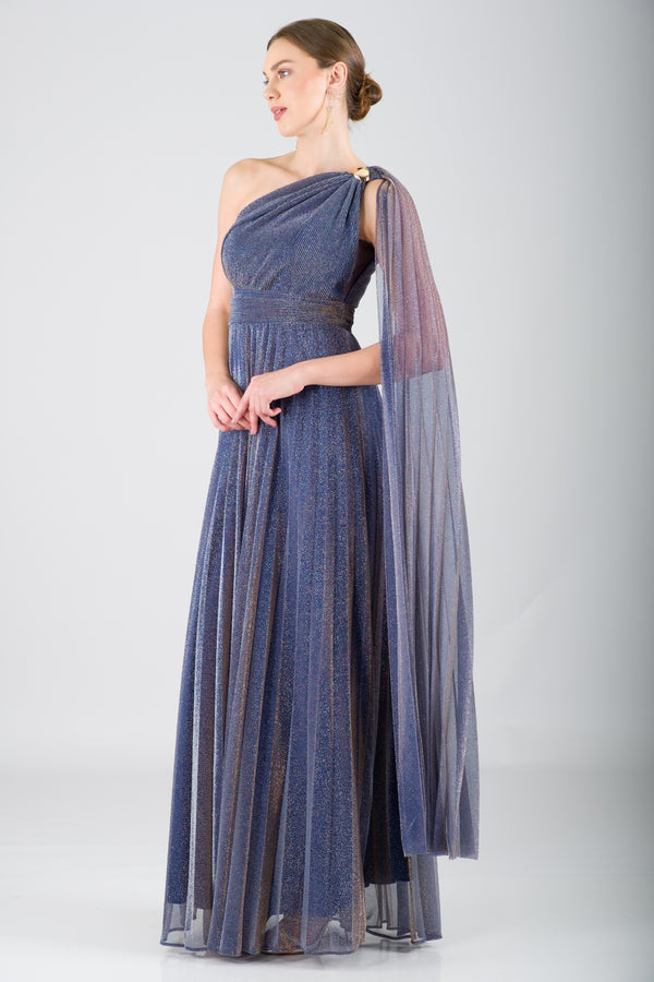 BABS Lacivert Abiye Elbise