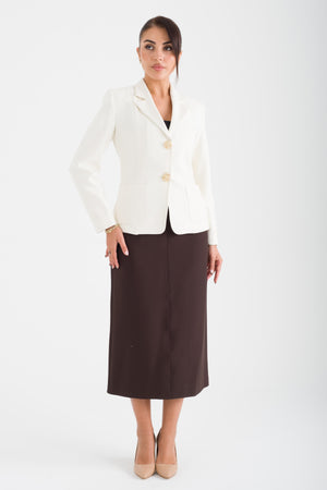 EVOKE Ekru-Kahve Ofis Takımı