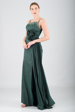 DAWN Zümrüt Abiye Elbise