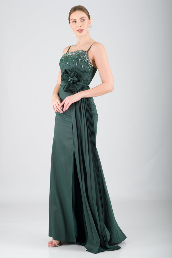 DAWN Zümrüt Abiye Elbise