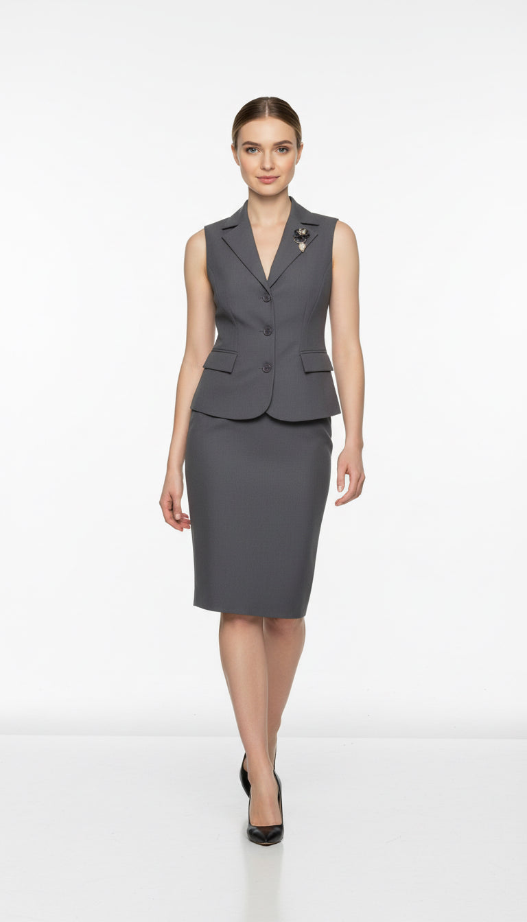 LÜBECK Gri Ofis Takımı