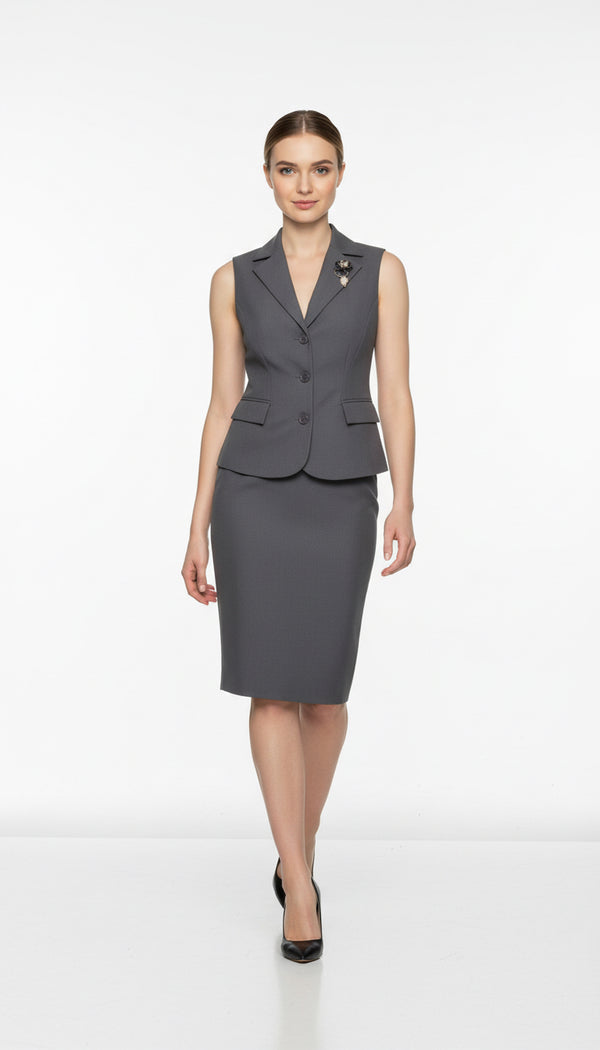 LÜBECK Gri Ofis Takımı