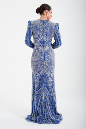 KOTORİBA Saks Abiye Elbise