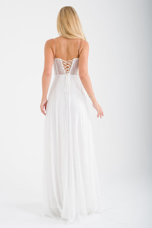 SUSİN Ekru Abiye Elbise