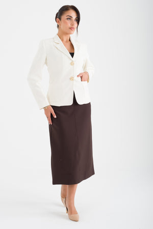 EVOKE Ekru-Kahve Ofis Takımı