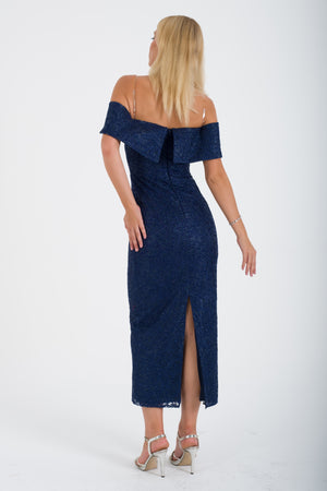 BRYF Lacivert Abiye Elbise