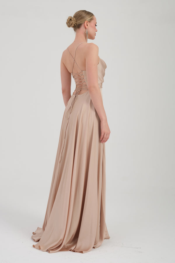 TİMİ Gold Abiye Elbise