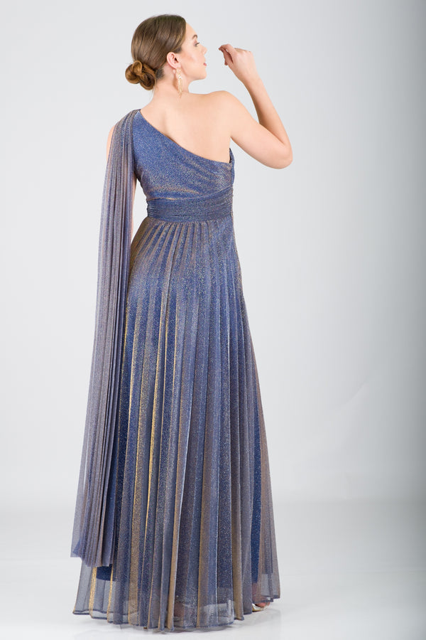 BABS Lacivert Abiye Elbise