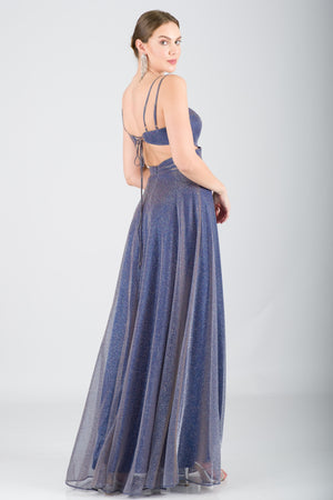 TABERTA Lacivert Abiye Elbise