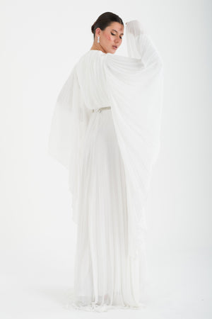 Kotor Ekru Abiye Elbise