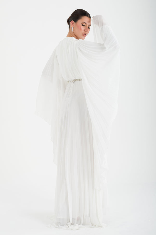 Kotor Ekru Abiye Elbise