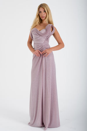 LULUH Pudra Abiye Elbise