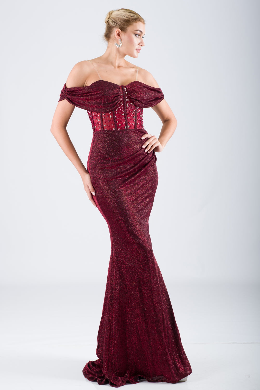 Road Red Evening Dress